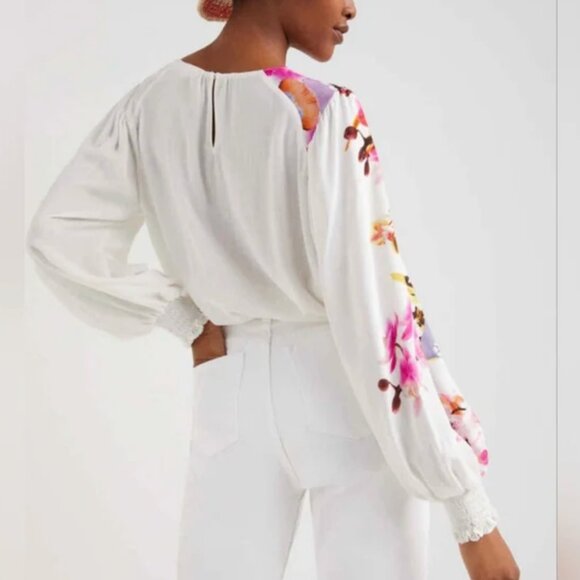 Desigual Bodysuit Cream & Floral size M - Picture 2 of 12